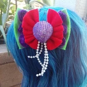 Ariel Inspired Hair Bow